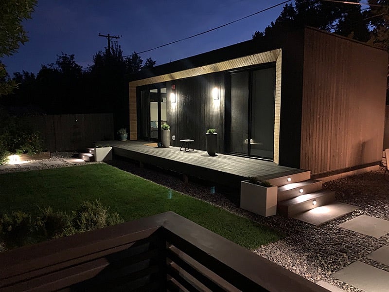Property is well lit and secure.