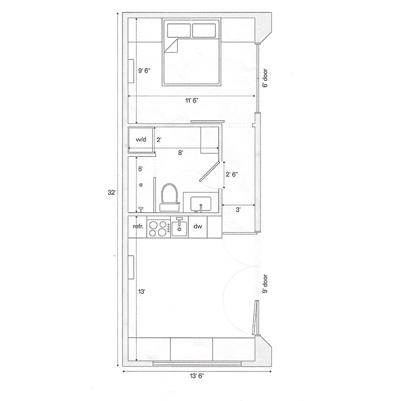 Floorplan of house.