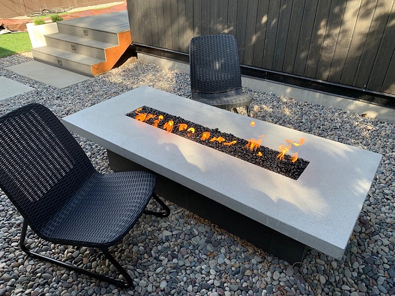 Gas Fireplace next to unit; a great chill out zone.