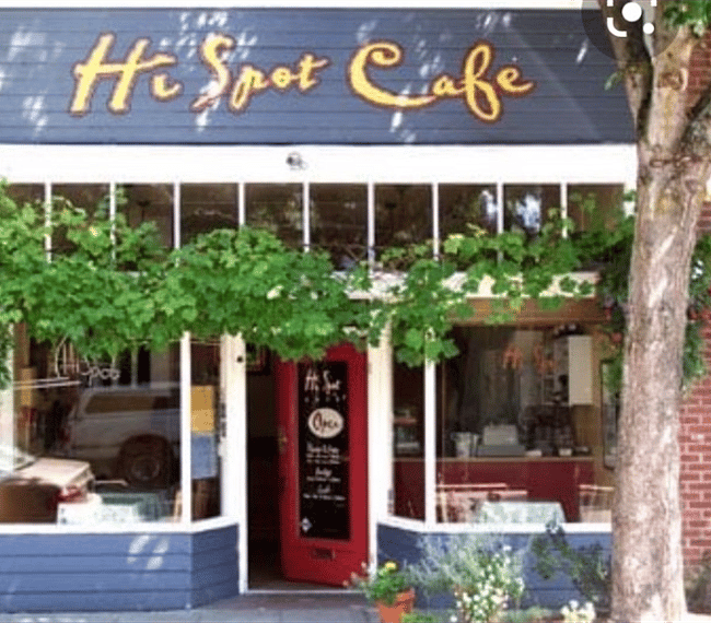 popular cafe, coffee shop, right next to winery & wine bar.