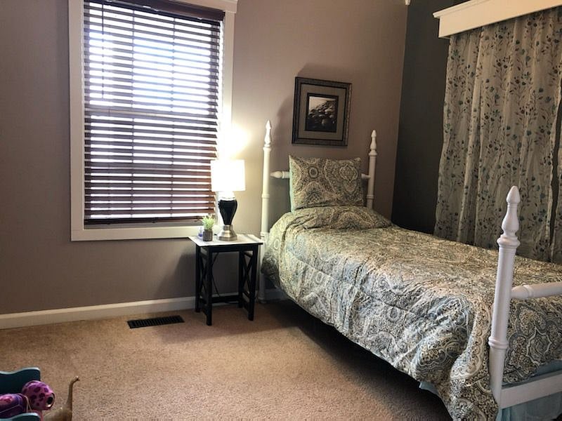 twin bed in room #3
