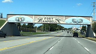 This way to Fort Campbell Army installation.