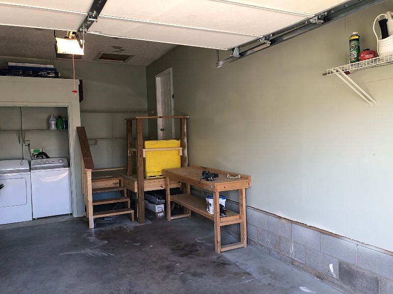 Garage parking out of the elements with automatic door opener. Storage space!