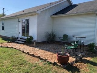 Back yard patio for relaxing!