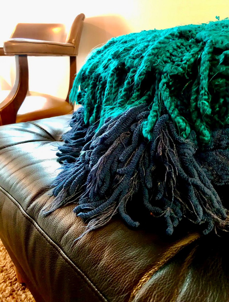 Lots of cozy blankets throughout the house for a cozy stay!