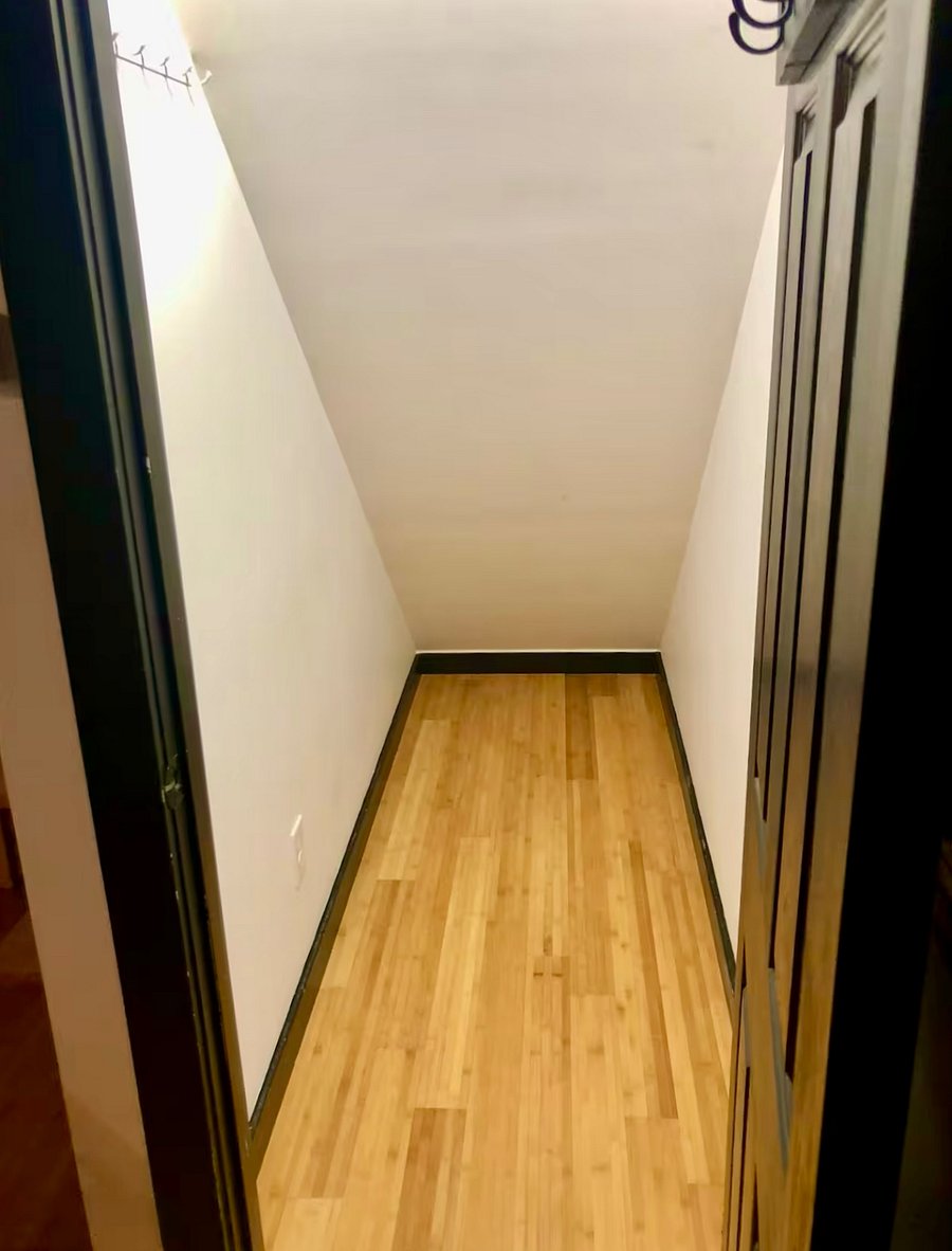 Large storage closet inside the house - great for bikes, suitcases, etc.