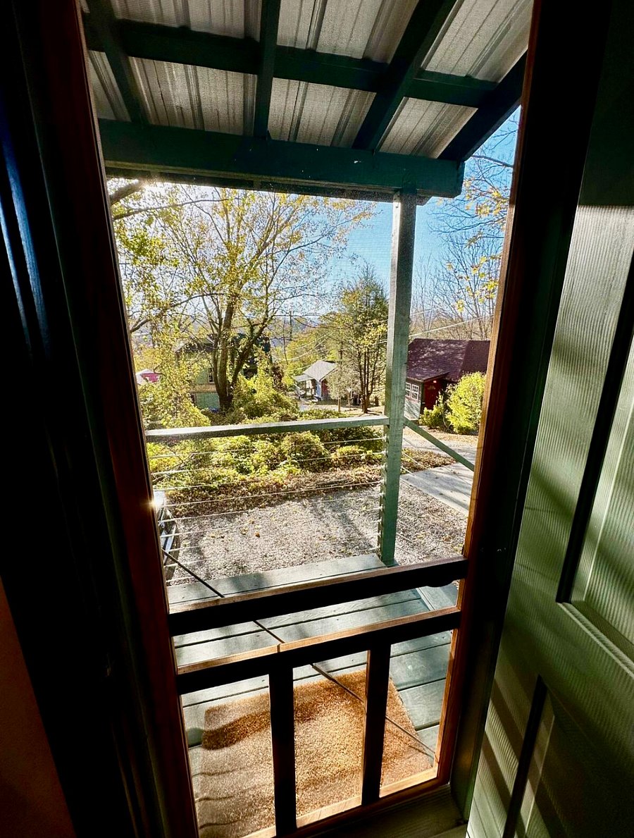 Lovely view from the kitchen door