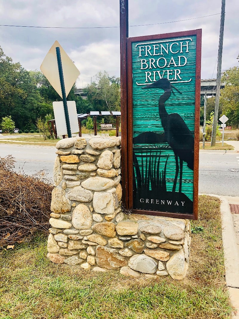 The French Broad River Greenway is just a couple blocks away - great place for walking, running, bird-watching, and cycling.
