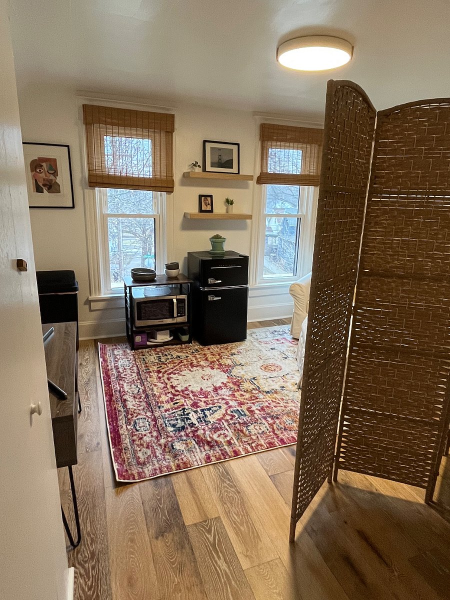 View into your private living room.