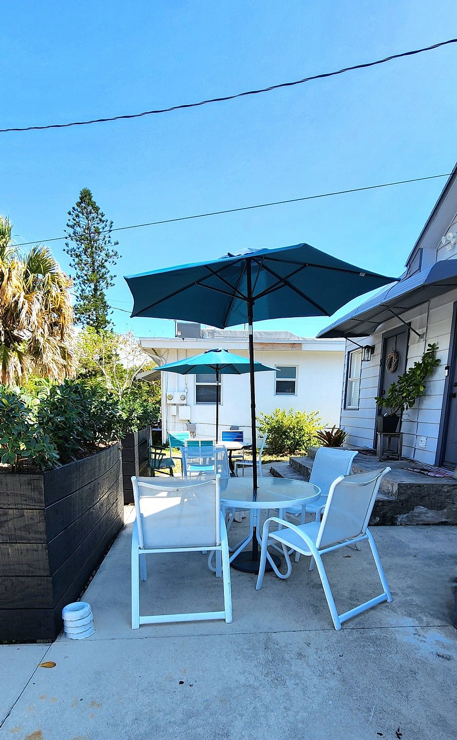 Common space, patio area. Enjoy a morning coffee, working on your laptop or grilling in the afternoon.