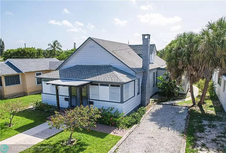 View of the front of the house. Studio is located at the back of the house