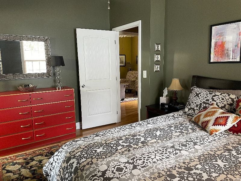 Plenty of Storage. Dark room makes for easy sleeping