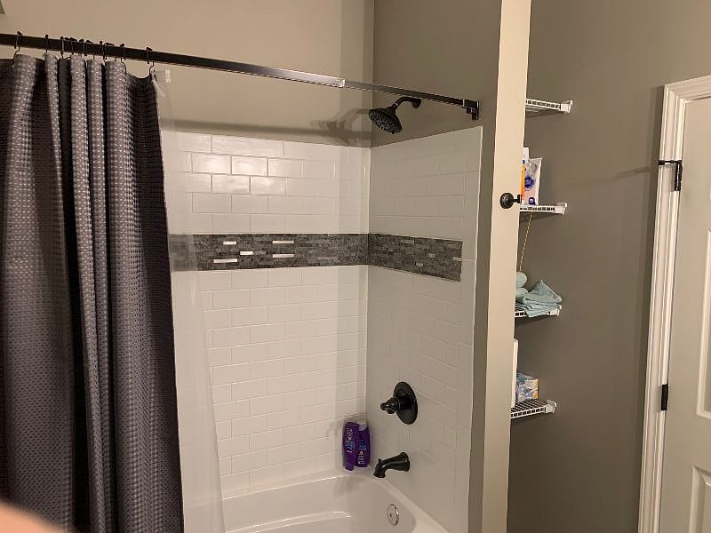 Private basement bathroom
