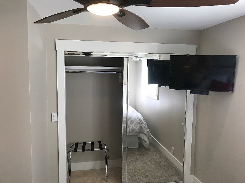 Bedroom #1 
closet & smart TV
