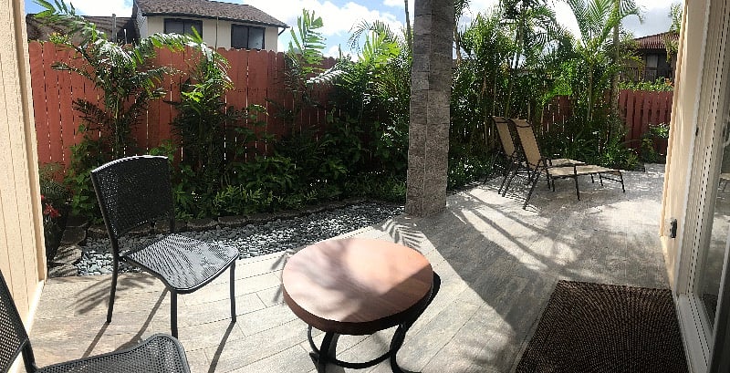 Private Patio and Sun Deck