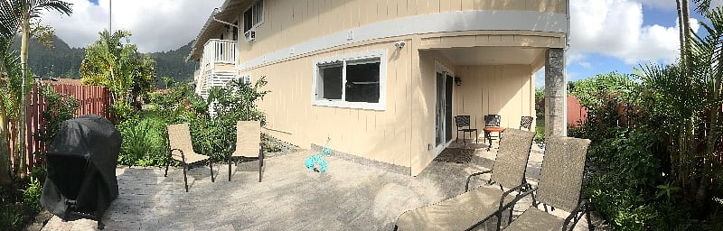 Pivate patio and sun deck