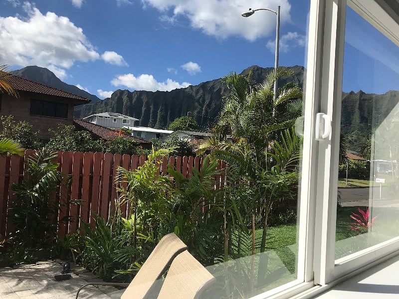 View from your private pastio