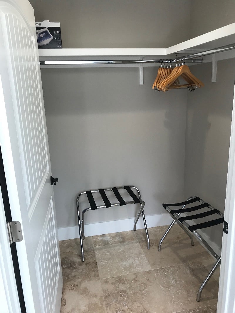 Master Bedroom Closet
includes full size chest of drawers
