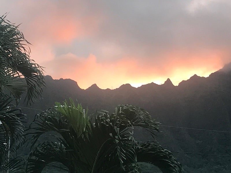 Sunset from your private patio