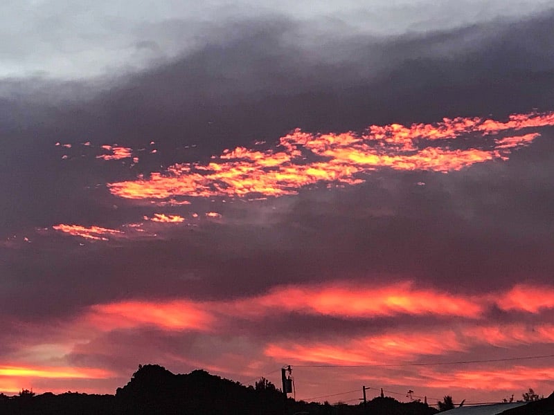 Sunset from the house