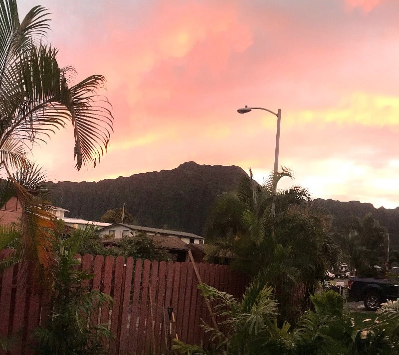 Sunset from your private patio
