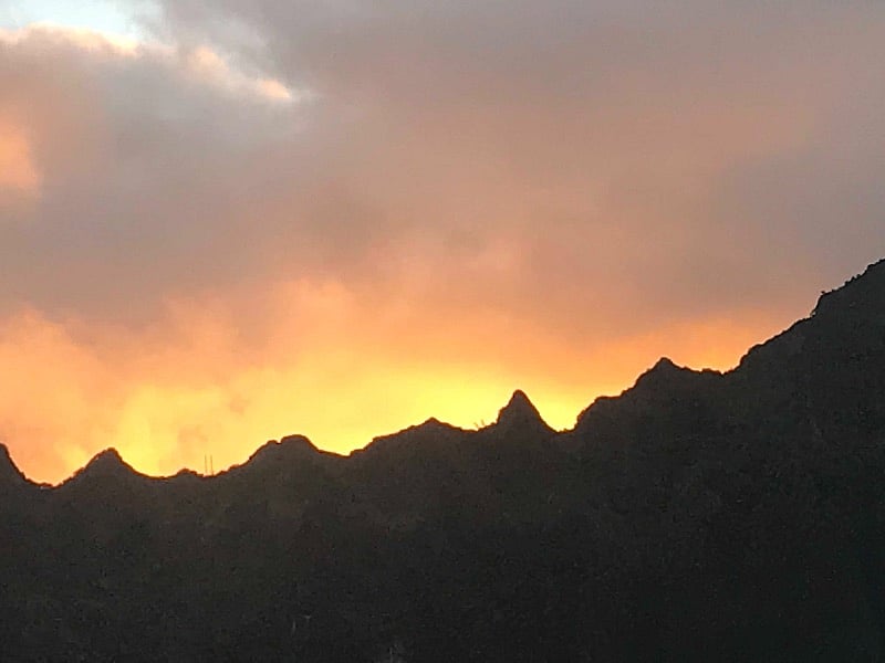 Sunset from the house