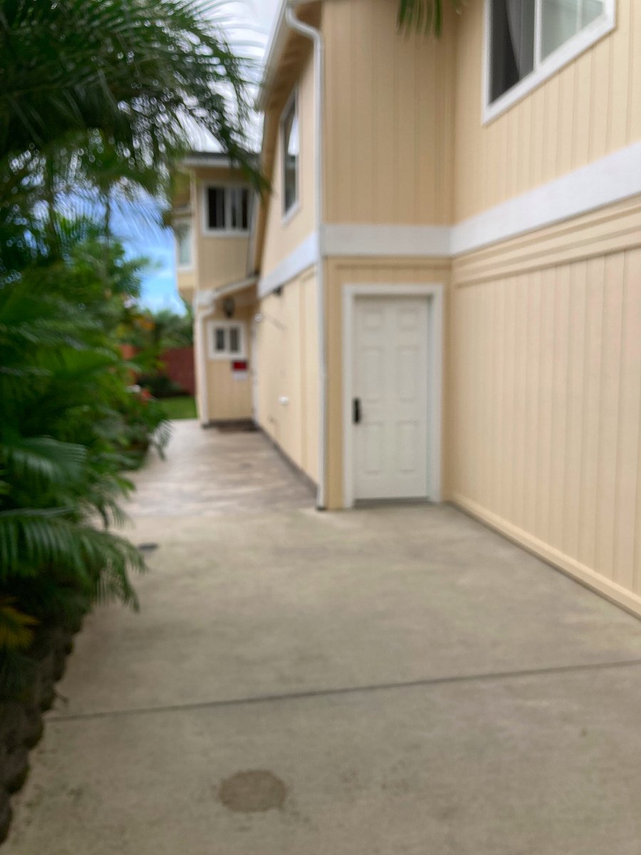 Private entrance walkway