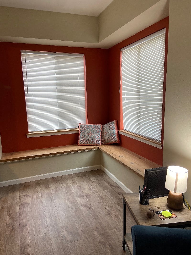 Lots of window seating.