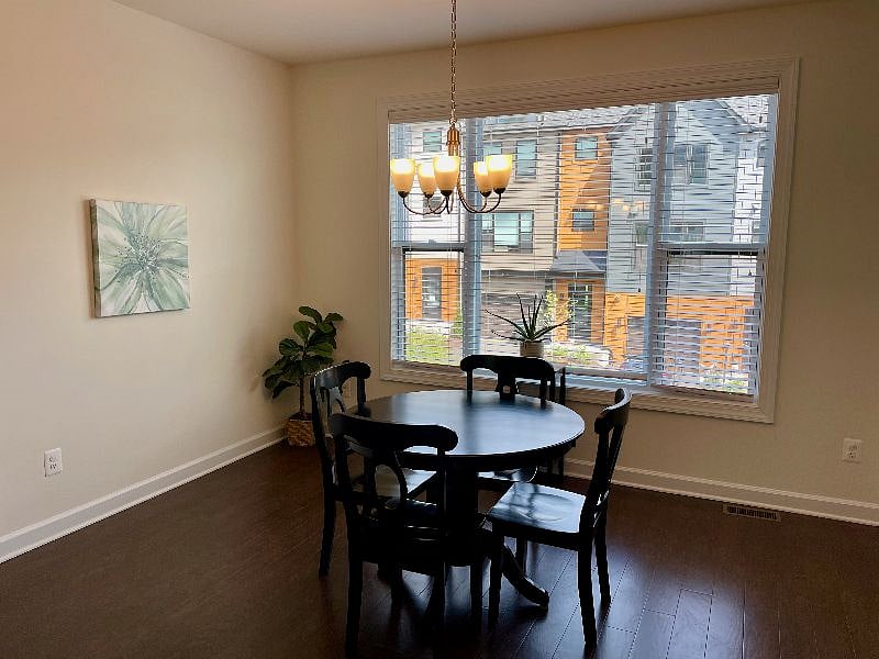 The sunny dining area.