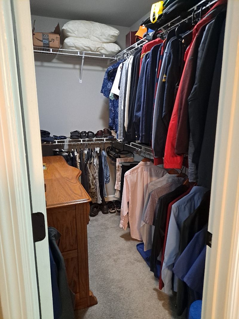 Master bedroom walk-in closet