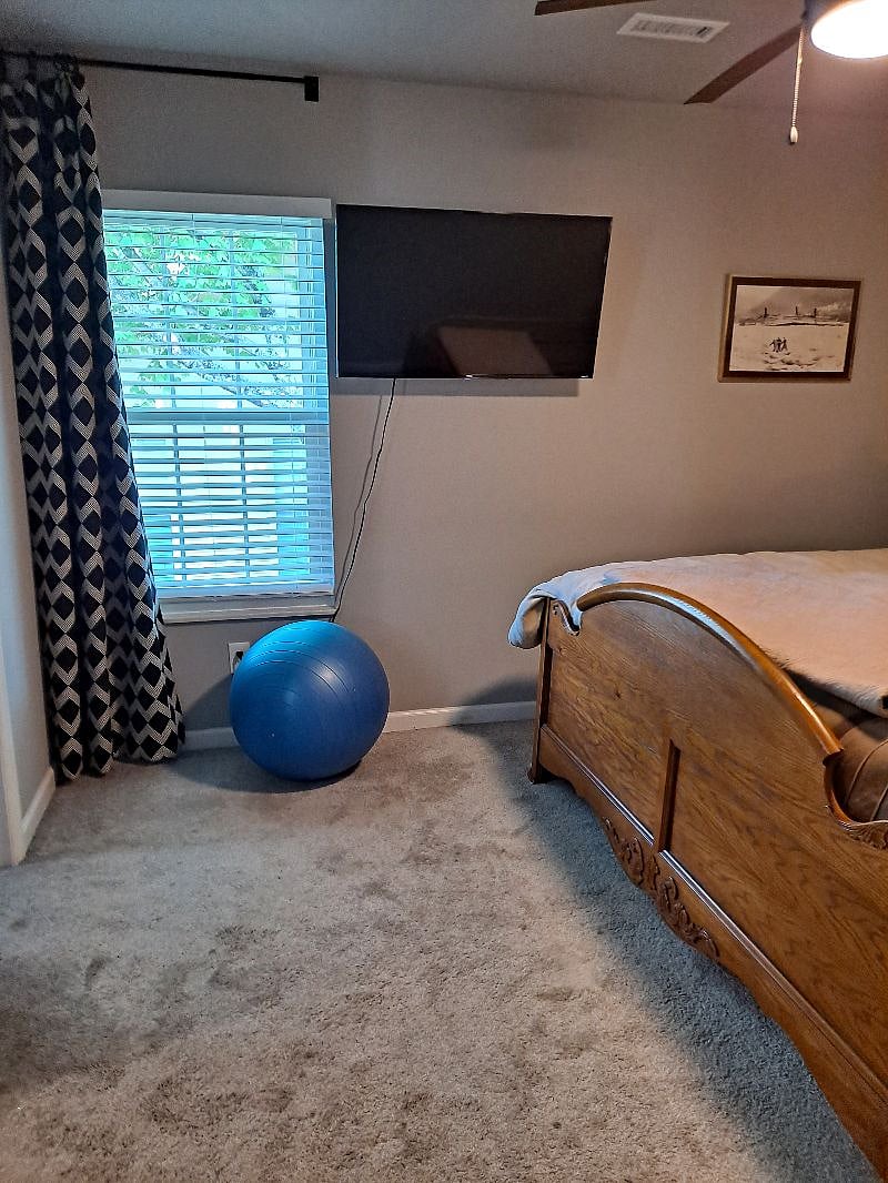 Master bedroom from door