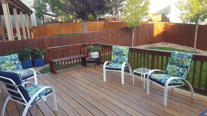 Tenants have access to backyard patio and grilling area.