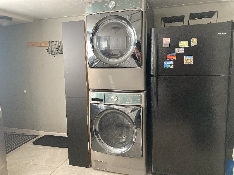 Washer, dryer, and fridge