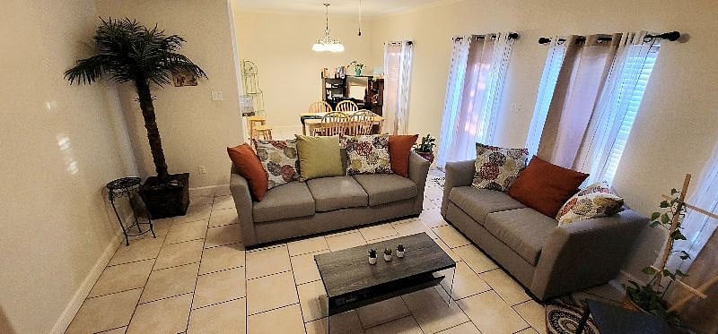 Spacious living area 