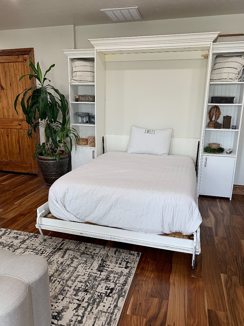 Full size Murphy bed upstairs