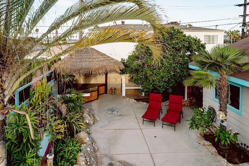 Ariel view of backyard.