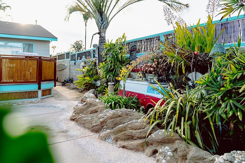 Backyard landscape
