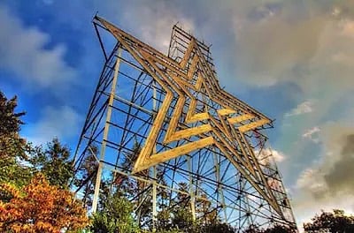 Mill Mountain Star, the largest man-made star in the United States. Located about 15 minutes drive from Windsor Lofts