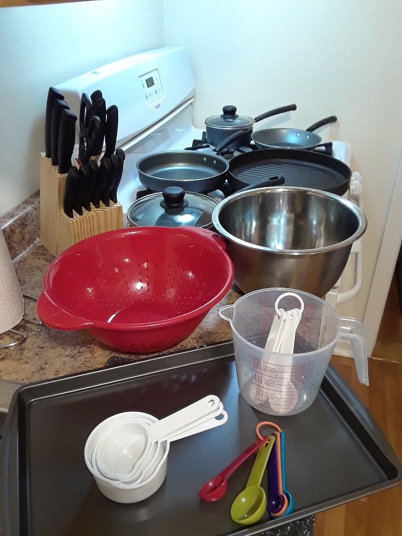 Pots, pans, and all your kitchen essentials.