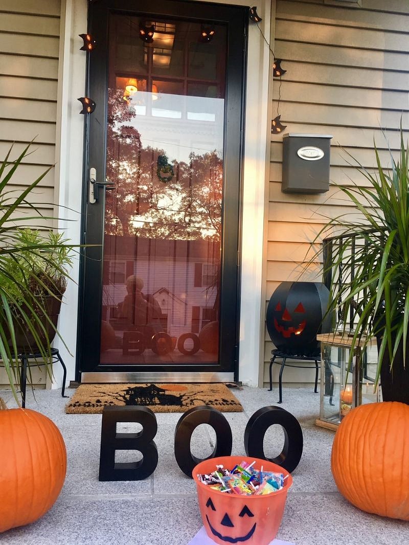 Front of house during halloween