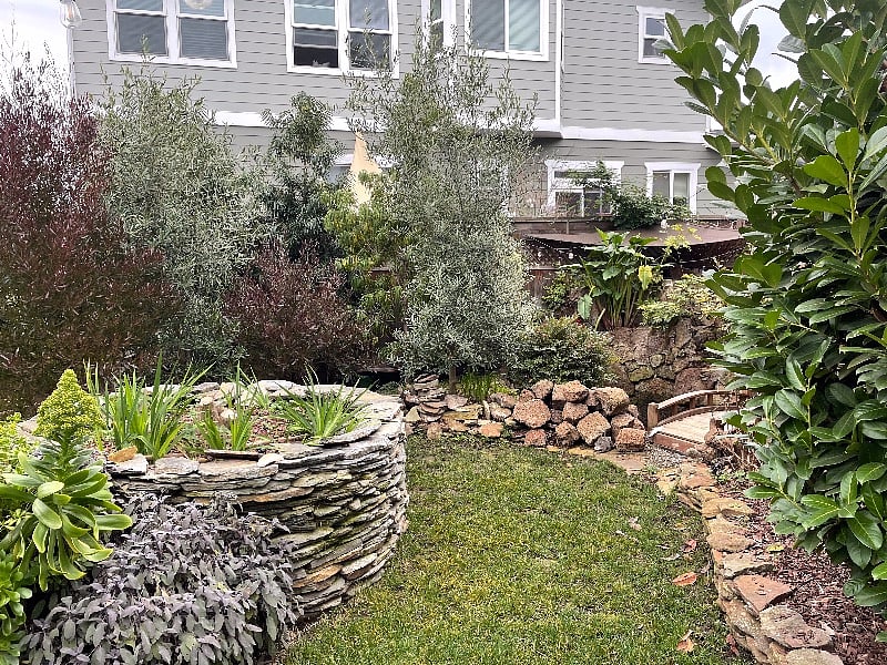 Share the garden with the owners of the main house