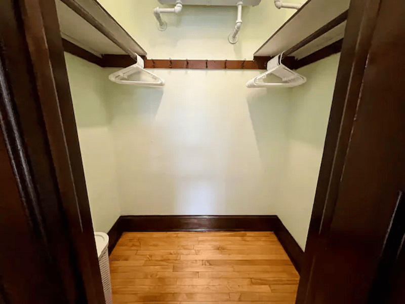 Back bedroom closet.