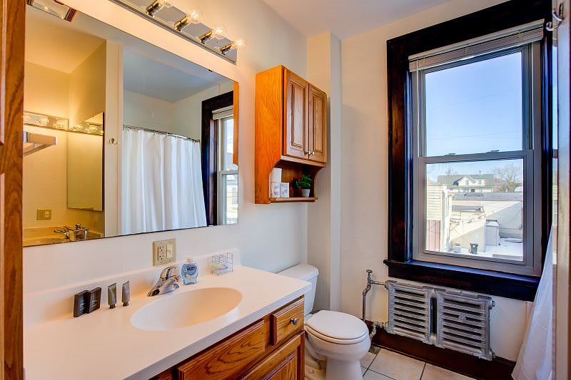 Bathroom. We supply complimentary soap and gel to get your started!