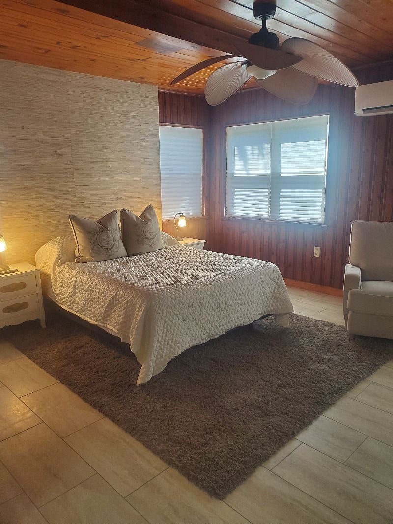 Bedroom area of studio