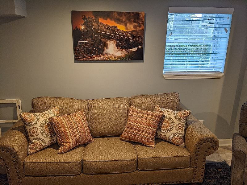 Sofa pulls out into bed