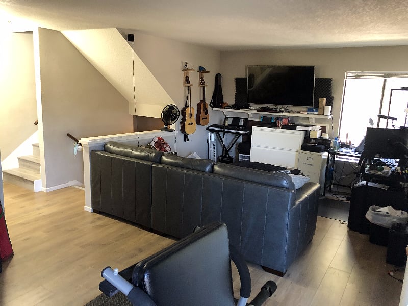 Living Room: You're welcome to lounge, watch Netflix, or even play on the Switch/PS4.

Not the PC though, that's mine heha.