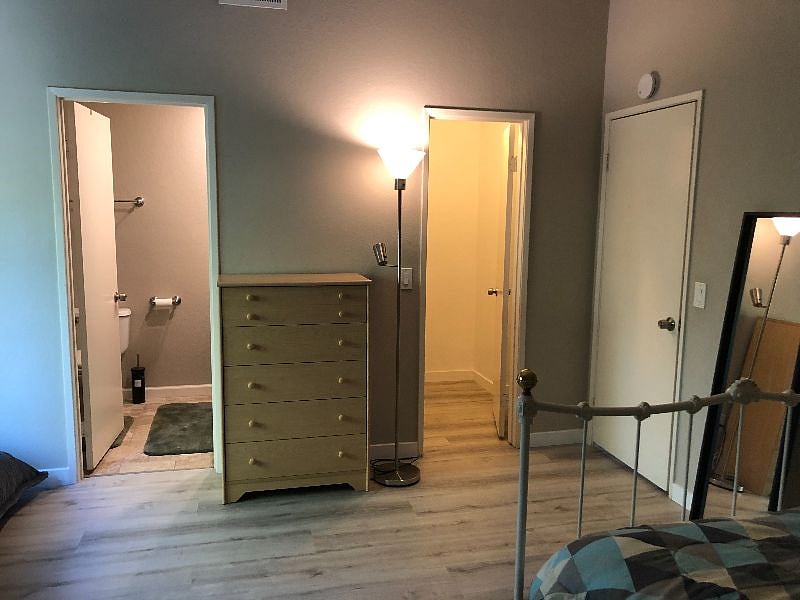 Your Master Bedroom!

Full Bed, Lamp Night stand, Floor Fan, Table Fan, Standing Lamp, Work table, Desk Chair, Desk Light, Alarm Clock, Mirror, Blackout Curtains, Crash Pillow, 5 Cabinet Drawer, Walk in Closet, Private Bathroom.