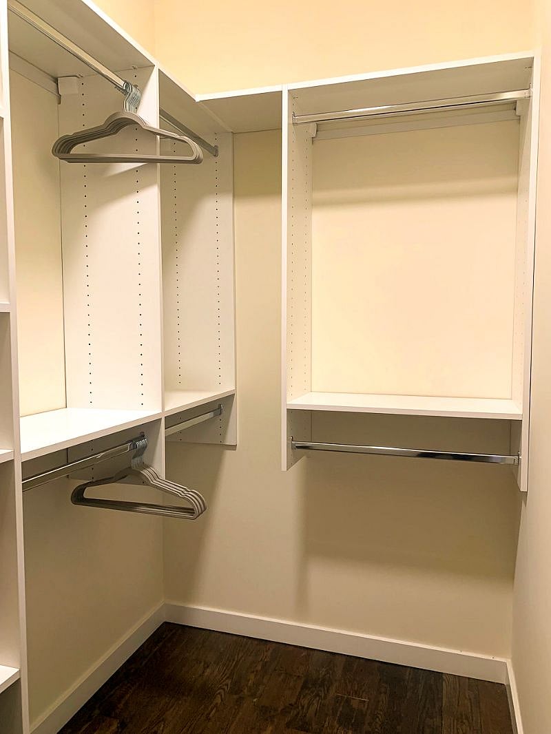 Huge walk-in closet for storage