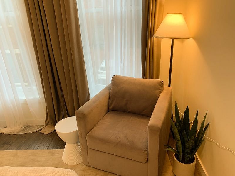 Sitting area with comfy chair