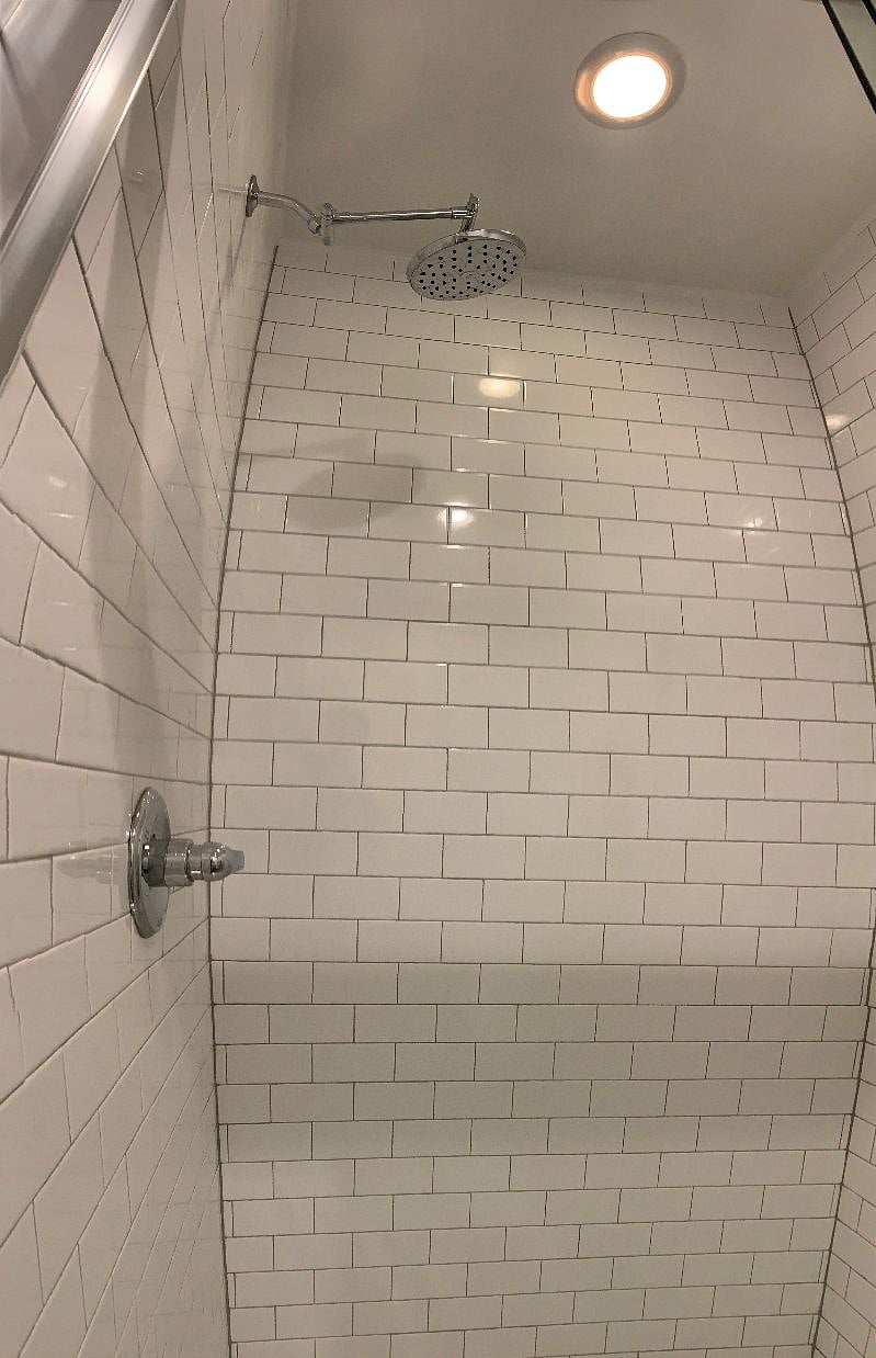 Upstairs shower